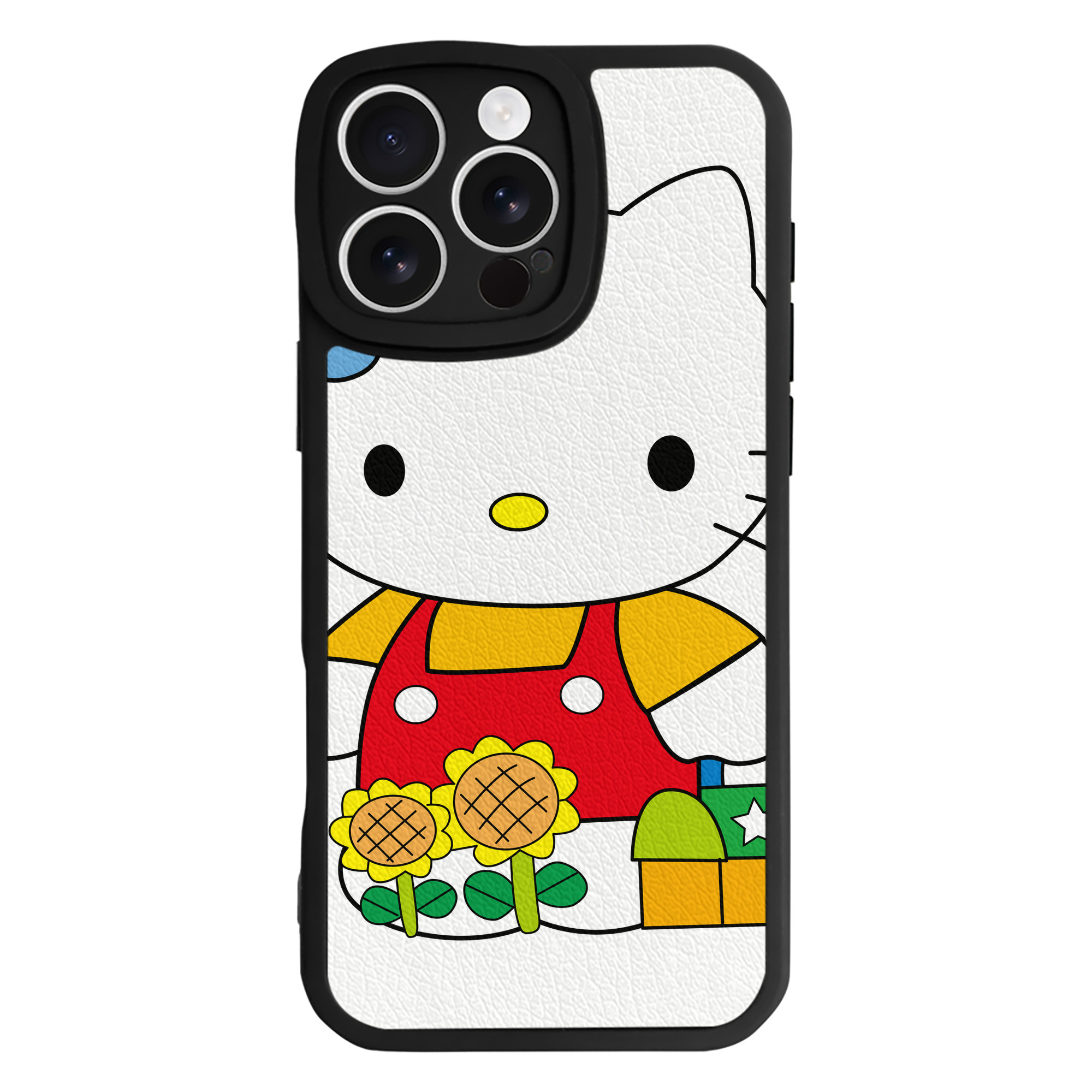 （画像用） Hello Kitty ハローキティ 【iPhone 16シリーズ対応】シリコンスマホケース（レザー調） 材質：シリコン